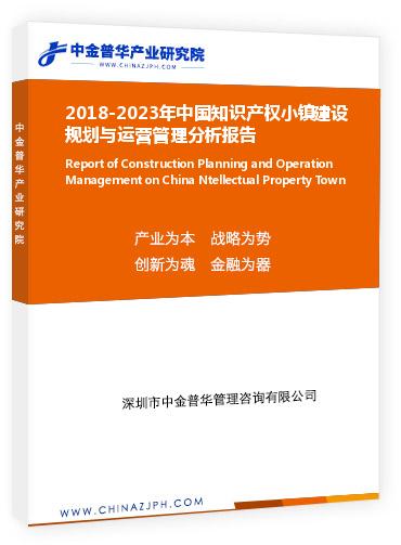 2018-2023年中國知識產權小鎮(zhèn)建設規(guī)劃與運營管理分析報告