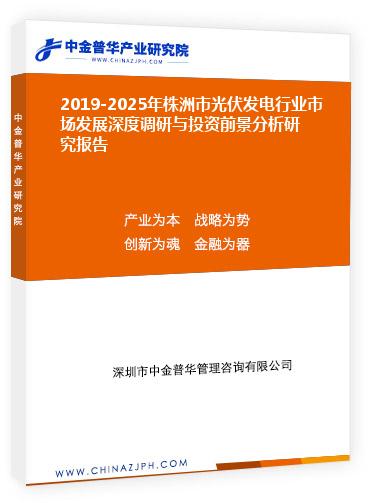 2019-2025年株洲市光伏發(fā)電行業(yè)市場(chǎng)發(fā)展深度調(diào)研與投資前景分析研究報(bào)告