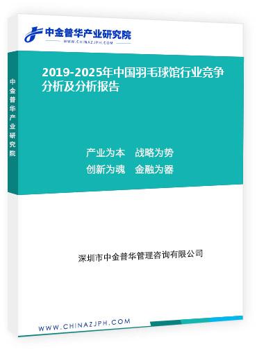 2019-2025年中國羽毛球館行業(yè)競爭分析及分析報(bào)告